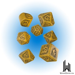 HARRY POTTER HUFFLEPUFF MODERN DICE - YELLOW